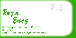 roza encz business card